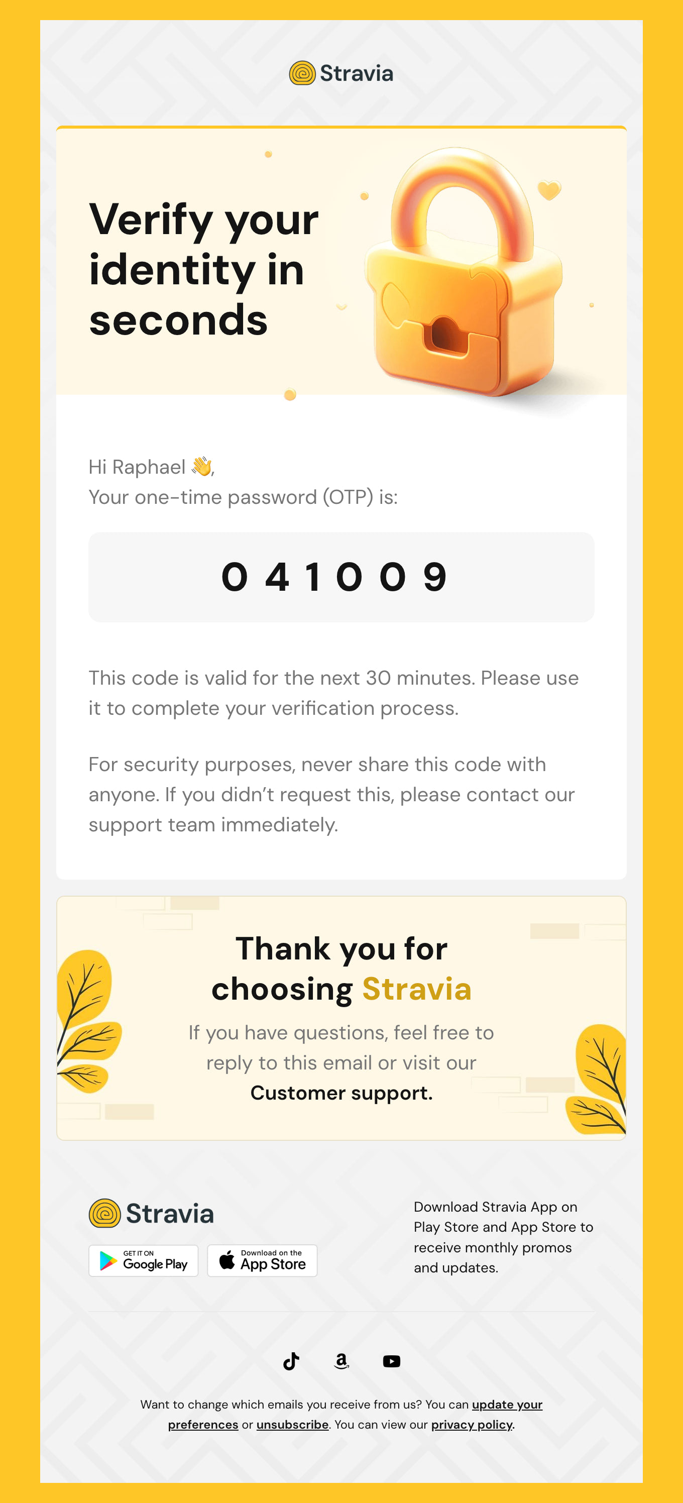 Transactional email from Postcards