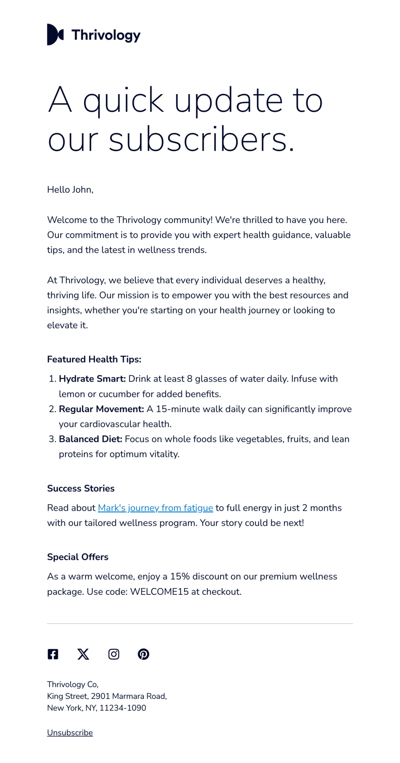 quick tips newsletter