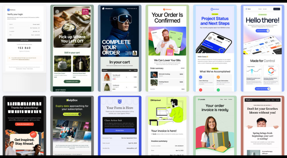 transactional email templates
