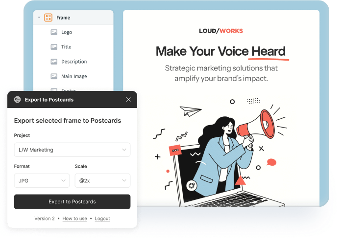 Figma to Postcards Email Plugin