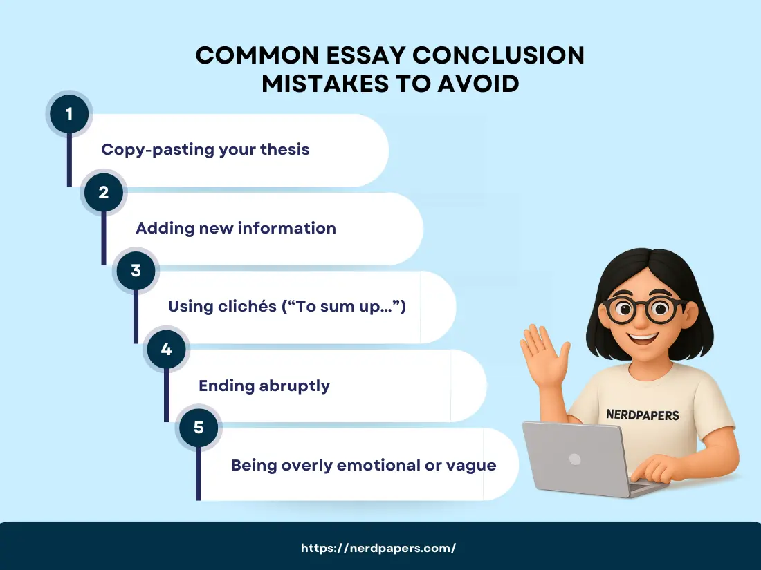 common essay conclusion mistakes to avoid in academic writing