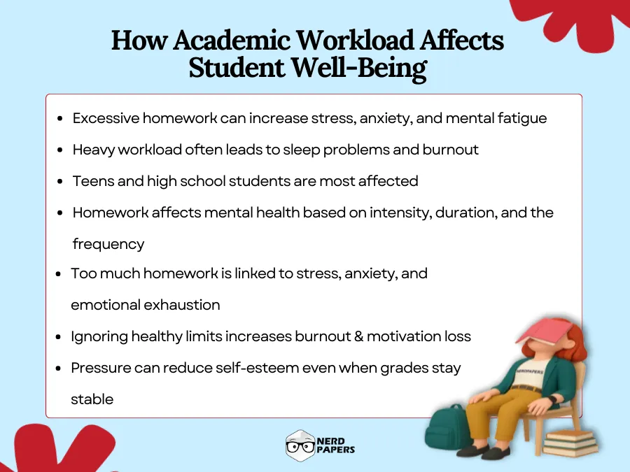 How heavy academic workload affects student stress, sleep, and motivation